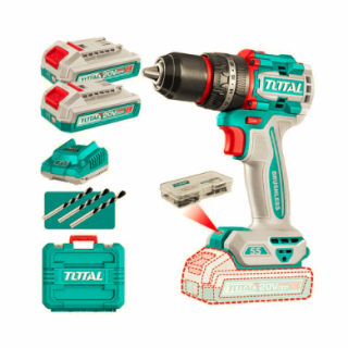 Taladro Inalámbrico 55Nm 20V + 2 Baterías y Cargador