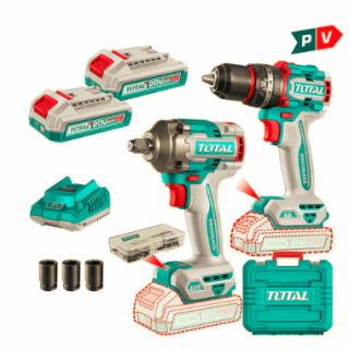 Kit Taladro Percutor 66Nm + Llave Impacto 405Nm 20V + Acc - ENTREGA DESDE 20 DICIEMBRE