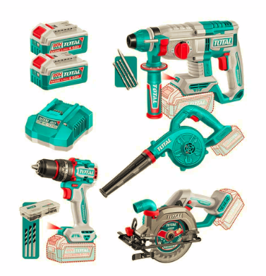 Kit 20 Taladro 66nm + Rotomartillo SDS Plus + Sierra + Soplador 20V