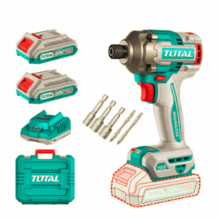 Atornillador de Impacto 285Nm + Baterías + Car 20V