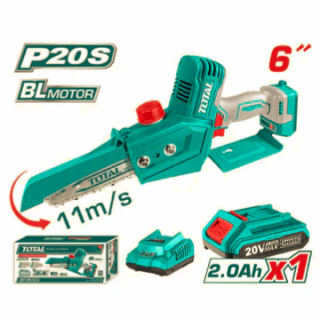 Combo Mini Motosierra BL Motor 6 Pulgadas 20V + Accesorios