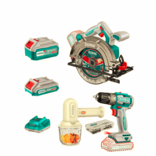 Kit Sierra Circular 165mm + Taladro BL 10mm 20V + Accesorios