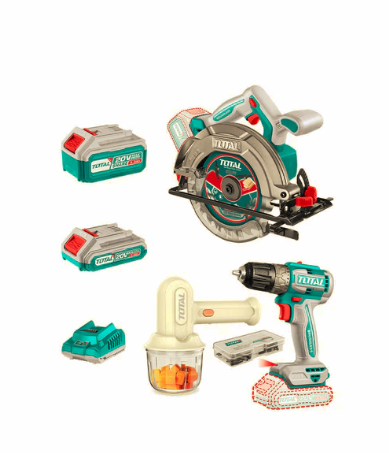 Kit Sierra Circular 165mm + Taladro BL 10mm 20V + Accesorios